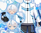あなただけのVTuberプロフィール画像制作します 便利でお得なシルエット付！手描き小物モチーフも制作可能！ イメージ7