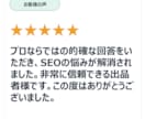 上位表示のSEO対策｜質問し放題のコンサルをします SEOの悩みを何でも相談！プロが解決します！ イメージ9