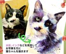 大切な猫ちゃんのお写真からイラストを描きます プレンゼント、記念、思い出の保管に喜ばれています イメージ1