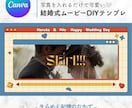 写真少なくてOK結婚式ムービーテンプレお渡しします 写真が少なくても完成する結婚式オープニングムービーテンプレ イメージ2