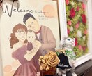 結婚式に！大人可愛いウェルカムボードを描きます 繊細タッチで描くそっくりでオシャレなウェルカムボード♡ イメージ5