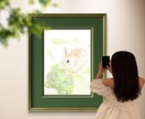 可愛いウサギちゃんの絵を描きます ペットの似顔絵・肖像画オーダー『まなペットアート』横浜・東京 イメージ3