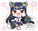 細かい部分もキュートに描画！ミニキャラ描きます グッズや似顔絵など使用用途多数★ イメージ3