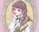 レトロおしゃれなガールズイラスト制作致します あなただけの可愛いGIRLsお描きします♡ イメージ8