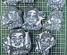 あなたの似顔絵を消しゴムはんこにします 写真をもとに似顔絵を描き、そのままはんこに！ イメージ2