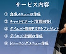 あなただけの食事・運動メニュー作成でサポートします ベーシックプラン+メニュー作成+ビデオチャット可 イメージ3