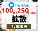 X twitter100RT250いいね増加します 100リツイート！元企業公式twitter中の人が拡散します イメージ1