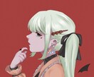 ダークでマットな世界観の素敵なイラスト描きます 他の人と一味も二味も違う素敵なアイコンでSNS映えさせよう！ イメージ6