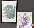 2枠限定！色鉛筆で幻想的な動物画を制作します 透明感ある美術館のような一点物アート イメージ2