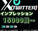 X（Twitter）のインプレッションを拡散します 箔付け注目度UP！！閲覧数15,000（1.5万回）増加！ イメージ1