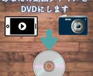 動画ファイルをDVDにします スマホ・カメラで撮影した動画をテレビで見られるDVDに！ イメージ1