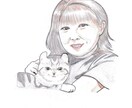 優しいタッチの似顔絵描きます 色鉛筆画であたたかみのあるイラストです イメージ8