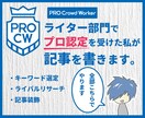 SEO会社出身のWEBライターが記事を書きます プロクラウドワーカーとしても活動中！ライター歴は5年です イメージ1