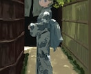 背景付きキャライラストを描きます 【色や形にこだわった背景付きキャライラストを描きます！】 イメージ1
