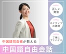 もやもや解消！リアルで使える中国語レッスンをします 語彙×表現！中国語がスラスラ言えるようになる実践型レッスン イメージ1
