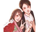 ホワイトデーのギフトに♪思い出に残る似顔絵描きます 印刷も対応します！記念日・お誕生日・イベントのプレゼントに。 イメージ10