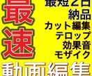 最速動画編集いたします 2日で納品できます。お急ぎの方是非ご依頼ください。 イメージ1