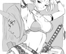 商用OK！女子イラストなんでも描きます 全身でもどんなポーズでも一律3000円！ラフ絵修正フリー！ イメージ3