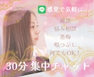30分集中チャット☆全力で話し相手になります 少し試してみたい│愚痴や不安をサクッと聞いてほしい方！ イメージ1
