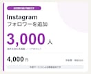 20日【減少保証付き】フォロワーを増やします Instagram・3,000人／4,000円 イメージ1