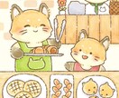 絵本や小説の挿し絵お描きします 商用◎あたたかさ感じる優しいタッチで物語を彩ります。 イメージ10