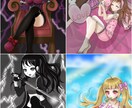 あなただけの可愛いイラスト描きます 少女漫画のような大きな目の女の子が得意です★ イメージ6