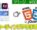 HTML・CSSでコーディングします HTML・CSSコーダーを必要としている方へ イメージ1