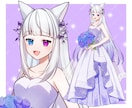 早期納品◎ウエディングドレスのイラスト描きます IRIAMでも使えます！お手頃価格で新衣装をお求めの方へ イメージ8
