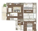 家具付⭐︎戸建、民泊用手描き風間取り図作成します 家具や床材、寝具など再現します イメージ6