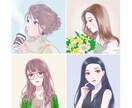 大人可愛い♪オシャレな女の子イラストお描きします 商用◎優しいテイストで配信やアイコン、書籍の表紙等に！ イメージ4