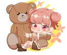 カワイイSDイラスト作成します アイコンなどに使えるゆるくて可愛いSDイラストです！ イメージ6