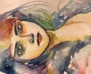 水彩で似顔絵描きます 写真を見てこころで感じたままの色を紙の世界へ♪ イメージ1