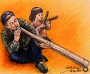大切な記念日に、温かみのある手描き似顔絵を描きます ギフトとして色鉛筆の温もり溢れる手描き似顔絵を贈ります イメージ10