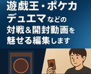 カードゲーマーがカードゲーム用動画編集します カードゲーム歴１０年以上の編集者が編集いたします。 イメージ1