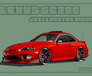 あなたの愛車をイラスト化します こだわりプラン（内装やナンバープレートの再現はこちら） イメージ4