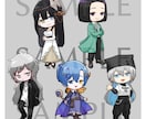 アニメ塗りのミニキャラを描きます SNSアイコンやグッズ制作にどうぞ イメージ3