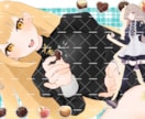 短納期可能◎かわいい詰め込みイラスト描きます 配信用MV、サムネやSNSのアイコンなどなんでも◎ イメージ1