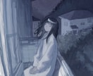 空気感の伝わる背景ありの一枚絵をお描きします 静かな雰囲気や光のきれいなイラストが得意です！ イメージ3