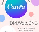 Canvaで納品、即対応、ご自身で修正できます チラシ、DM、SNS、動画対応可能です。 イメージ1