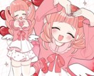 ポップで可愛いイラスト描きます ふんわりかわいいキャラクター描きます イメージ1