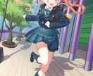 キャラクターの１枚イラスト描きます 綺麗で可愛い女の子ならお任せください！ イメージ5