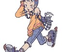 キャライラストやSNSのアイコン等作成します 少年誌っぽい可愛いさのある絵が得意です イメージ1