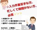 入力作業お手伝い致します 入力作業が苦手、忙しくて時間がない方にオススメ！ イメージ1