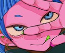 MVイラストやアイコンなどオリジナルの絵を描きます 可愛い系、カッコイイ系、不気味系など色々な絵柄で描きます。 イメージ10