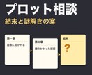 3000円｜小説のプロットの詰まりを一緒に考えます 結末や謎解きの、筋の通った案をお出しします イメージ1