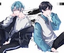 配信活動者さま応援•イラスト承ります 配信活動を彩る人物イラストを制作します イメージ5