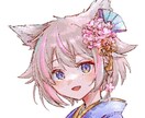 アイコン制作・ミニキャライラストお描きします 可愛い女の子・和風で儚いイラストetc... イメージ3