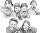 リアル鉛筆画｜写真からモノクロ似顔絵描きます 飾りたくなる一枚を、手描きで。 イメージ6