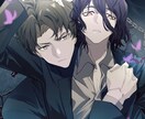 キャラクターイラスト（キャラクター2体）承ります 観賞用、壁紙用など、高い品質保証、キャラクターイラスト一枚！ イメージ5
