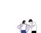 ゆるおしゃれなイラスト描きます 。ウェルカムボード等におすすめ！思い出の写真を優しい絵に。 イメージ2
